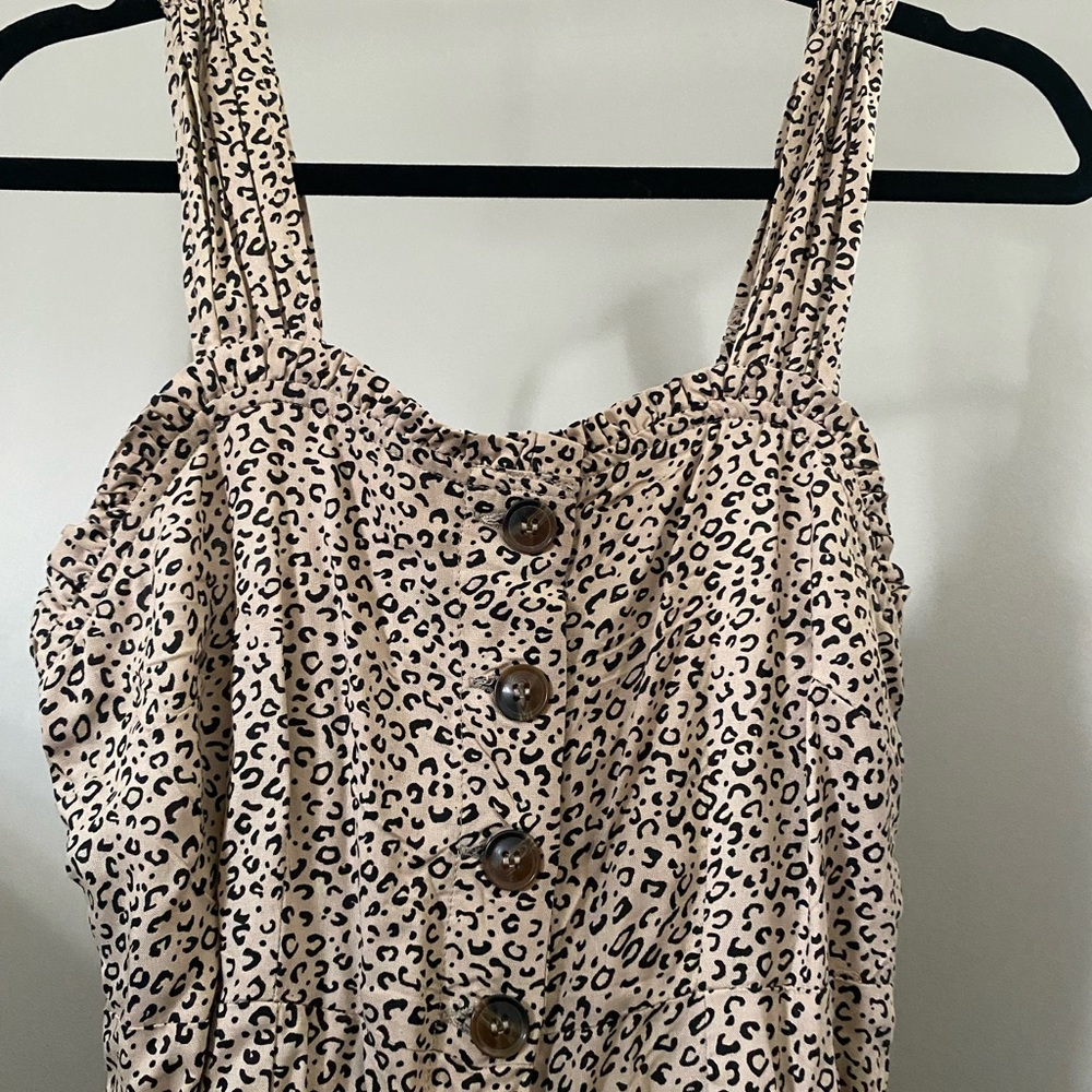 Cheetah print long dress